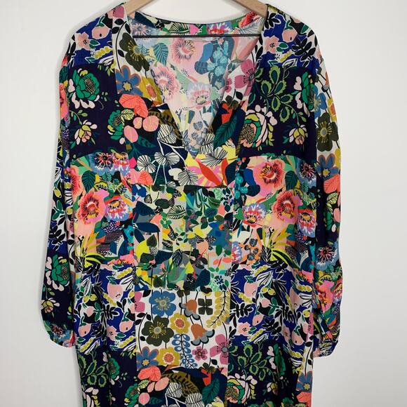 Johnny Was Layla Maxi Cover-Up with Puff Sleeves women’s XXL - Picture 13 of 15